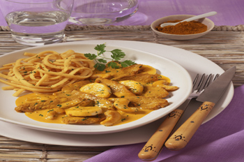 Curry Geschnetzeltes - Zutaten fr 4 Portionen