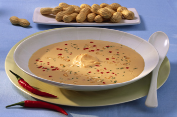 Erdnuss-Suppe - Zutaten für 4 Portionen