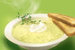 Zucchinicreme-Suppe - Zutaten für 4 Portionen